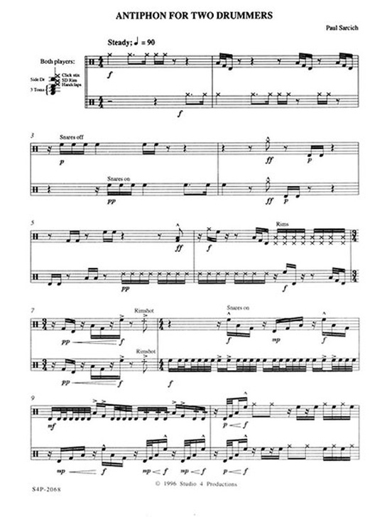 Antiphon for Two Drummers