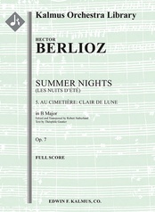 Summer Nights, Op. 7 (Les nuits d'ete): 5. Au Cimitiere: Clair de lune (transposed in B)