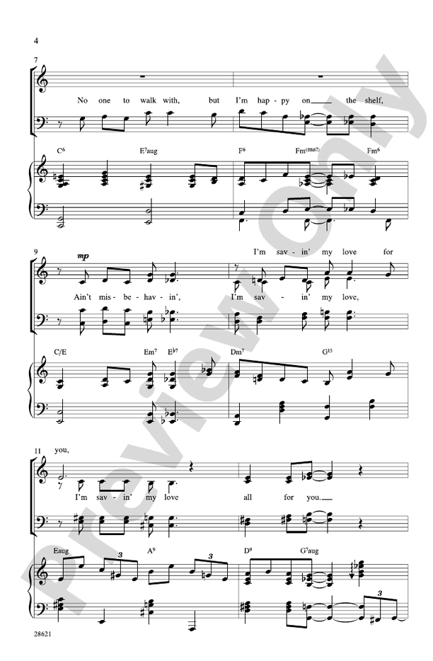Ain't Misbehavin' (from the musical Ain't Misbehavin')