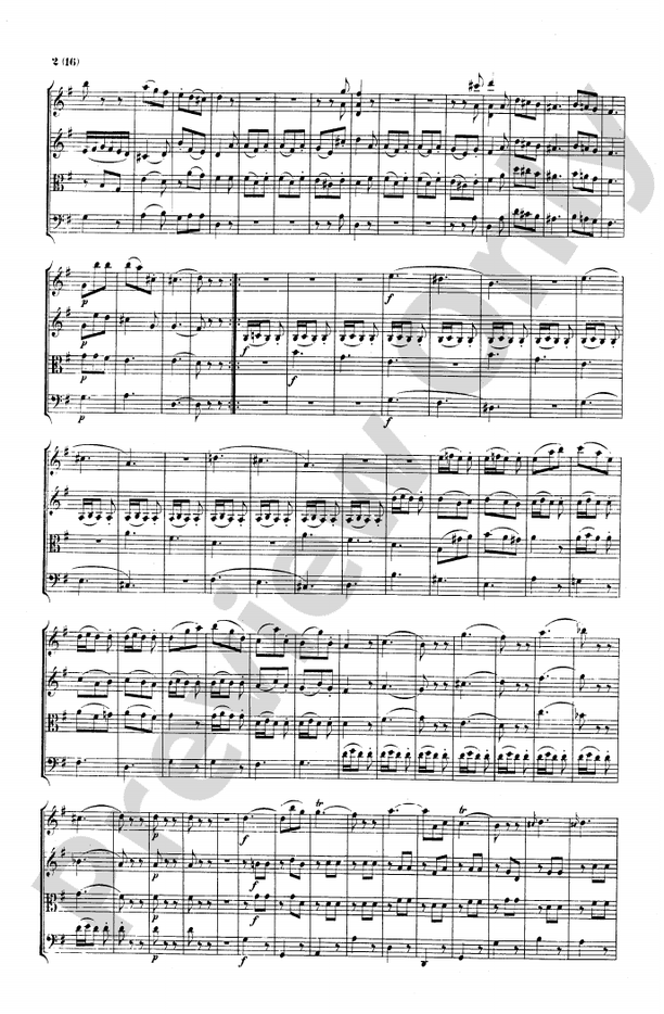 Mozart String Quartets String Quartet in G Major, K. 156 Part