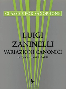 Variazioni Canonici (Thema Und Fünf Variationen): 4 Saxophones AATBar ...