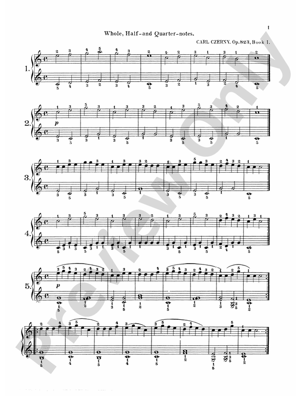 0344　Czermy.　Op.　823  THE LITTLE PIANIST The Little Pianist, Op. 823, Book II, Nos. 45-73