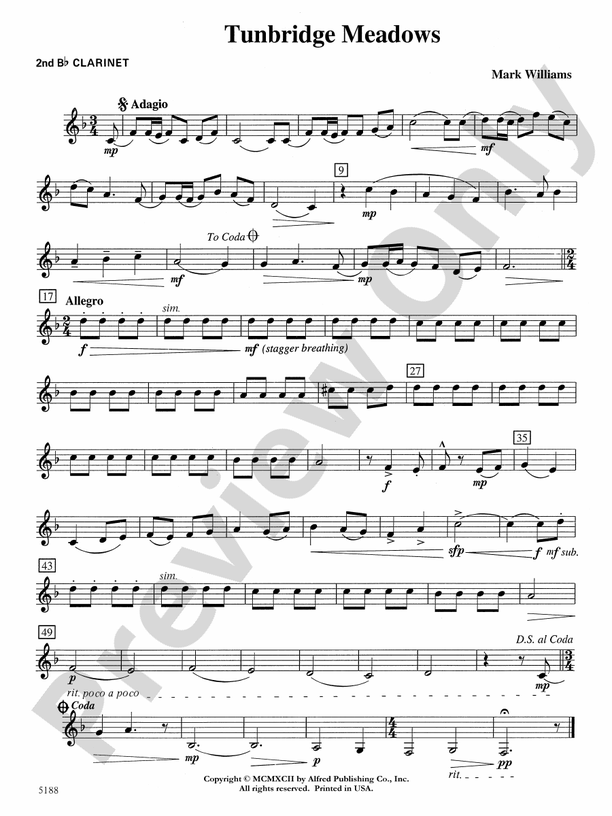 Tunbridge Meadows 2nd Bflat 2nd Bflat Part