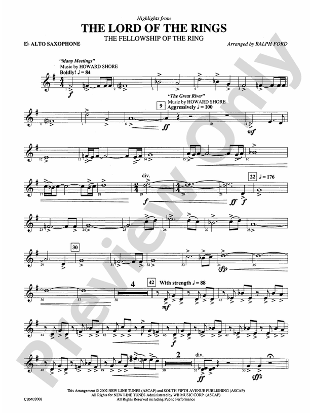 In Dreams From The Fellowship of the Ring - Download Sheet Music PDF