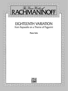 Eighteenth Variation (from <I>Rhapsodie on a Theme of Paganini</I>)