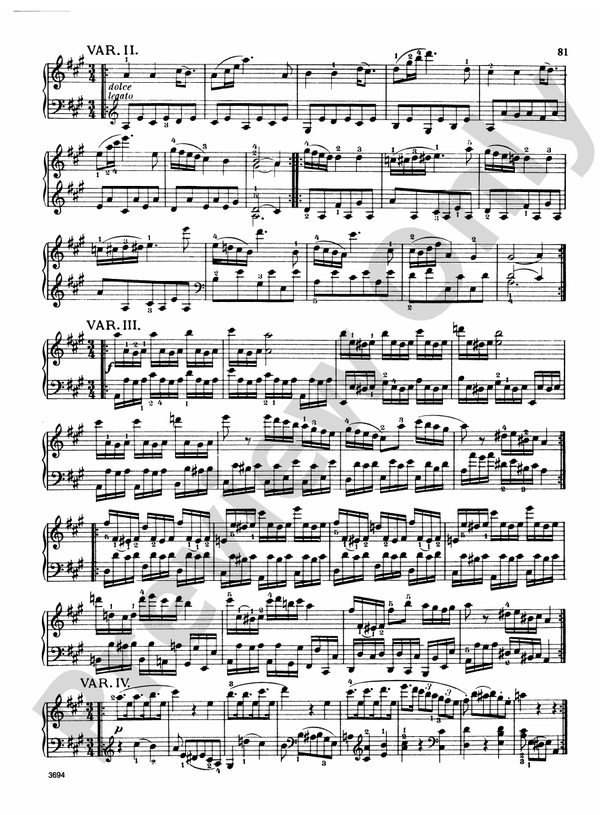 Mozart Variations, Complete 10 Variations on un agnello" by