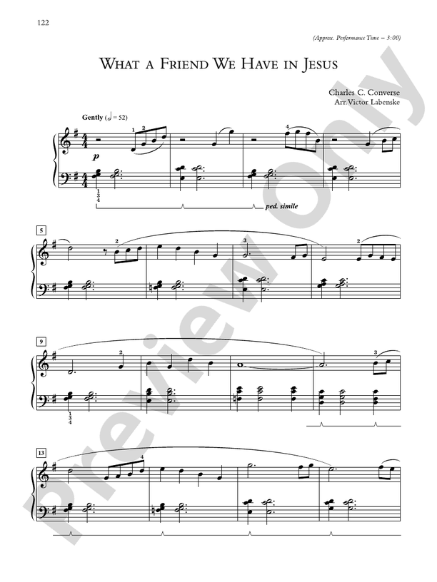 What a Friend We Have in Jesus - Piano Solo