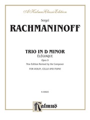 Trio Elegiaque, Opus 9