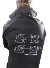 Taste Brass! Raincoat: Black (Medium)