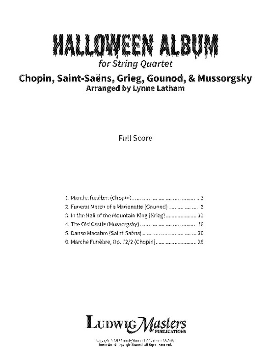 Halloween Album (Score)