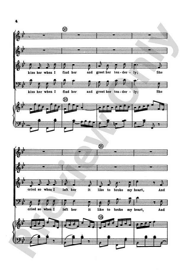 The Yellow Rose of Texas SATB Choral Octavo Digital Sheet Music Download