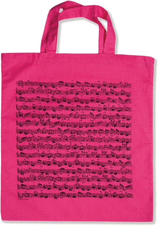 Tote Bag: Sheet Music (Pink)