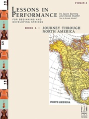 Lessons in Performance Book 1, Journey Through North America - Violin 2