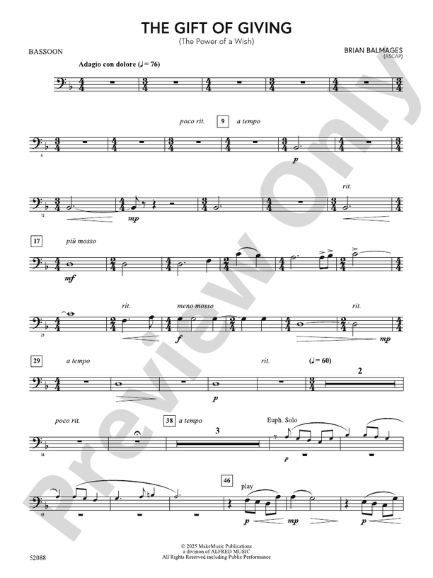 The Gift of Giving: Bassoon