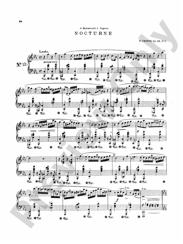 Chopin: Nineteen Nocturnes (Ed. Franz Liszt): Opus 48, No. 1 Part ...