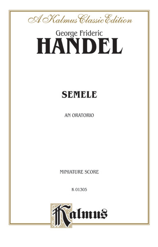 Semele (1744), An Oratorio