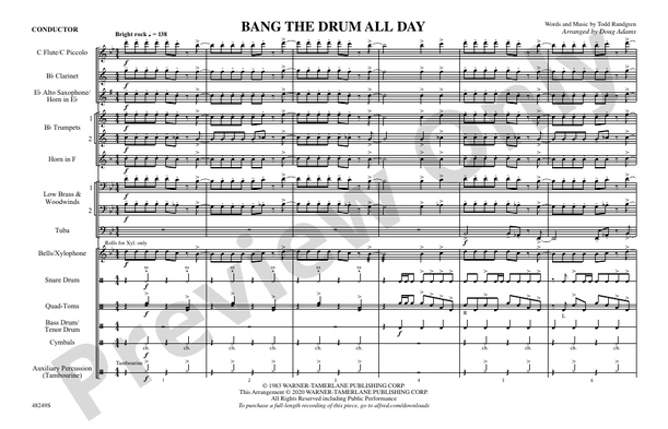 Bang the Drum All Day