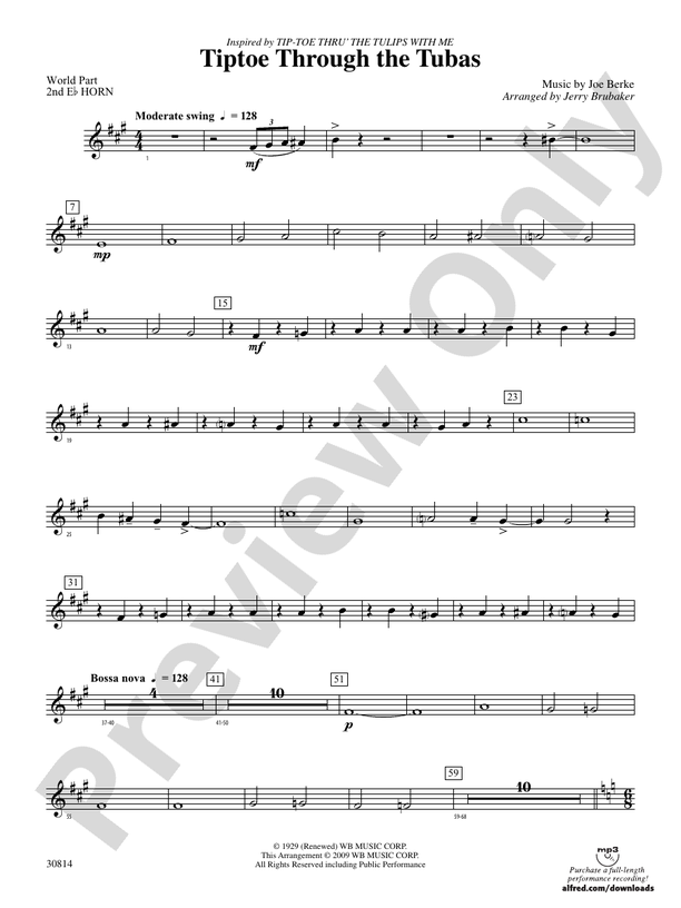 Tiptoe Through the Tubas (wp) 2nd Horn in Eflat (wp) 2nd Horn in Eflat World Part Digital