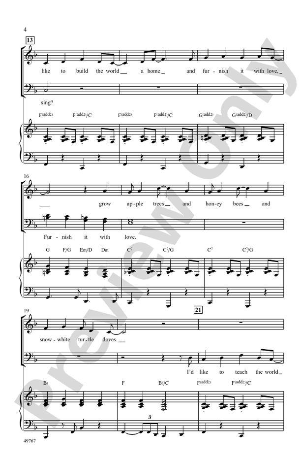 I'd Like to Teach the World to Sing