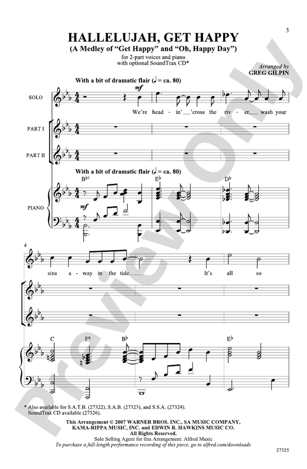 Hallelujah, Get Happy! (A Medley)