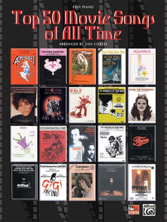 Top 50 Movie Songs Of All Time Piano Book