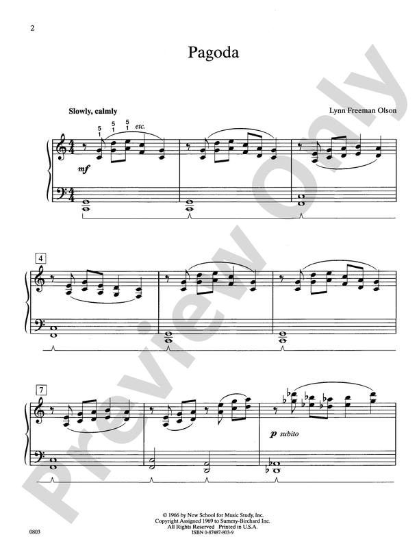 Pagoda - Piano Solo