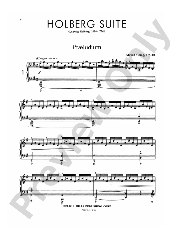 Grieg: Holberg Suite, Op. 40