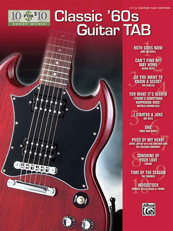 10 for 10 Sheet Music: Classic '60s Guitar Tab