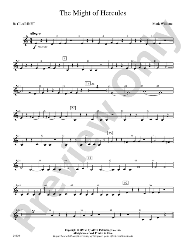 The Might of Hercules 1st Bflat 1st Bflat Part