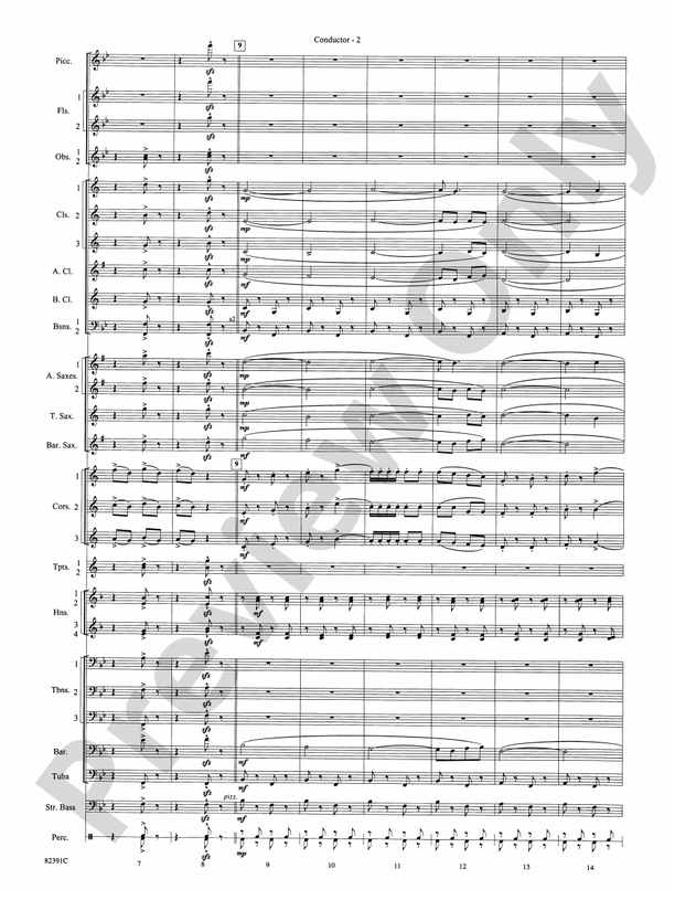Bugler's Holiday (with Trio) Concert Band Conductor Score