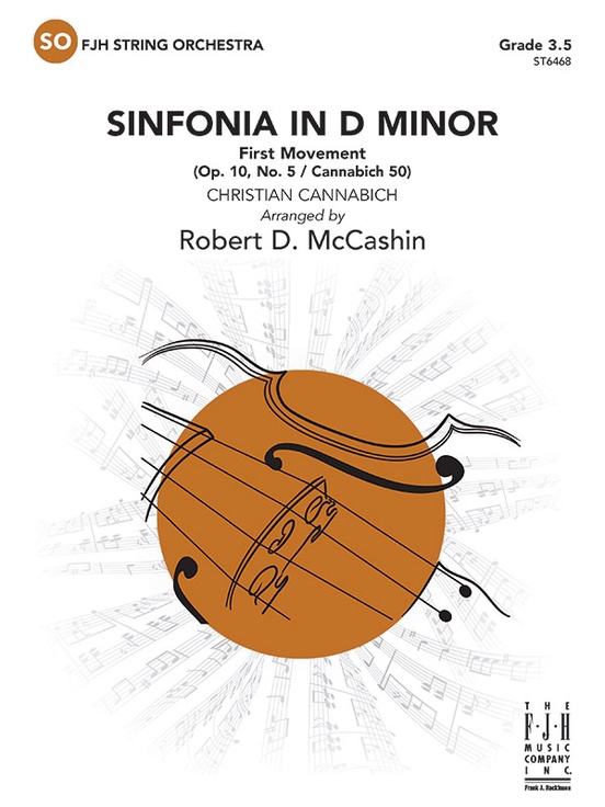 Sinfonia in D Minor: Violin 1: Violin 1 Part: Christian Cannabich
