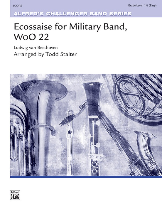 Ecossaise for Military Band, WoO 22: E-flat Baritone Saxophone