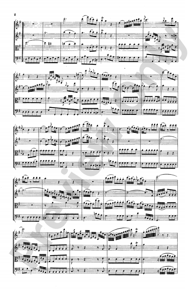 Mozart String Quartets String Quartet in G Major, K. 80 Part