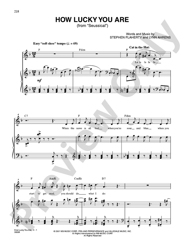 How Lucky You Are (From "Seussical the Musical") Voice Stephen