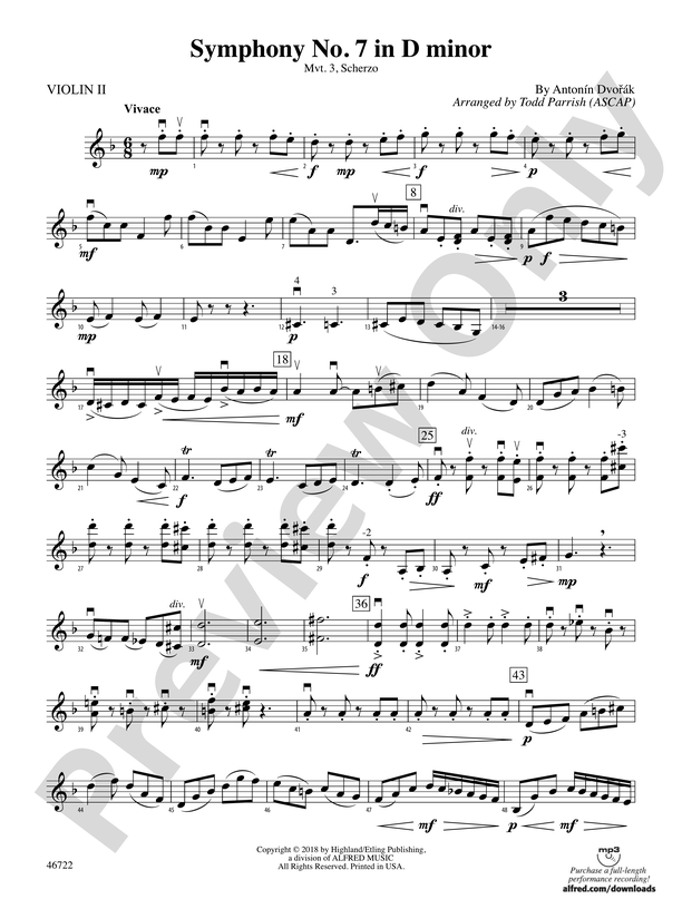 Symphony No. 7 in D Minor: 2nd Violin