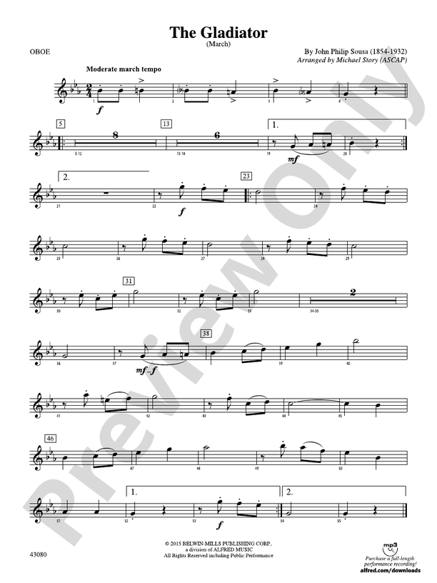 The Gladiator: Oboe