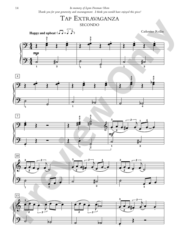 Tap Extravaganza - Piano Duet (1 Piano, 4 Hands)