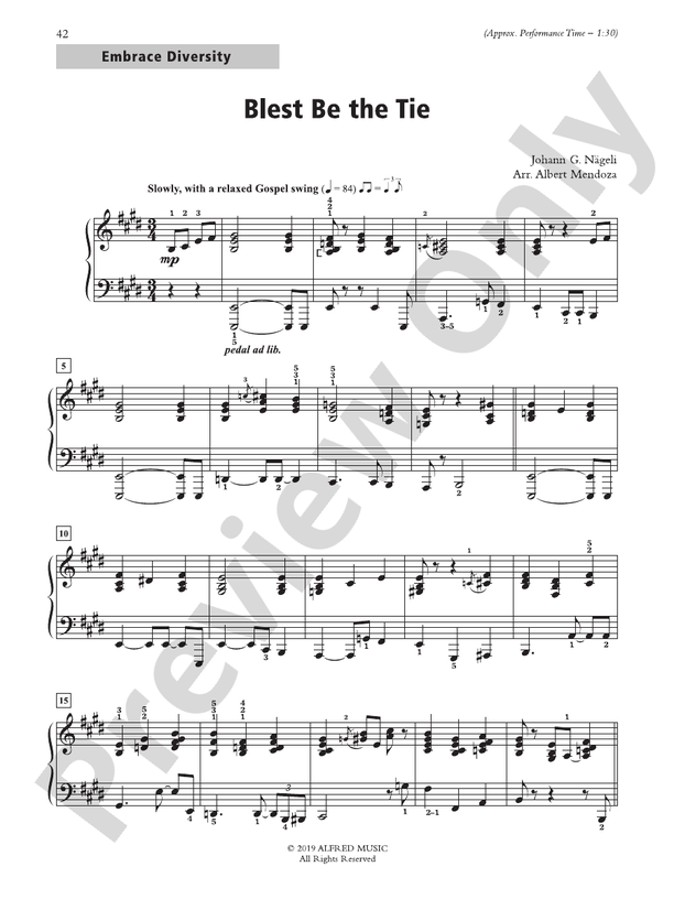 Blest Be the Tie - Piano Solo