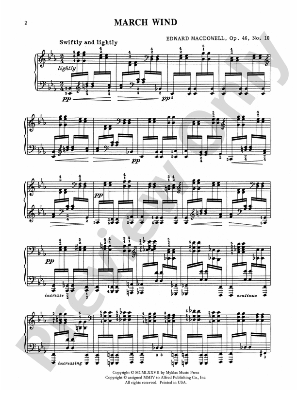 March Wind - Piano Solo