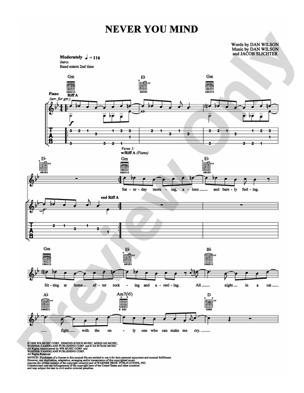 ミュージック Note By Note I'm Not The One sheet music for voice, piano or guitar (PDF)