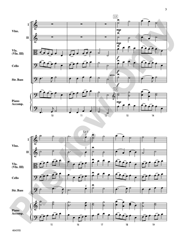Forest Hills Folk Suite: String Orchestra Conductor Score