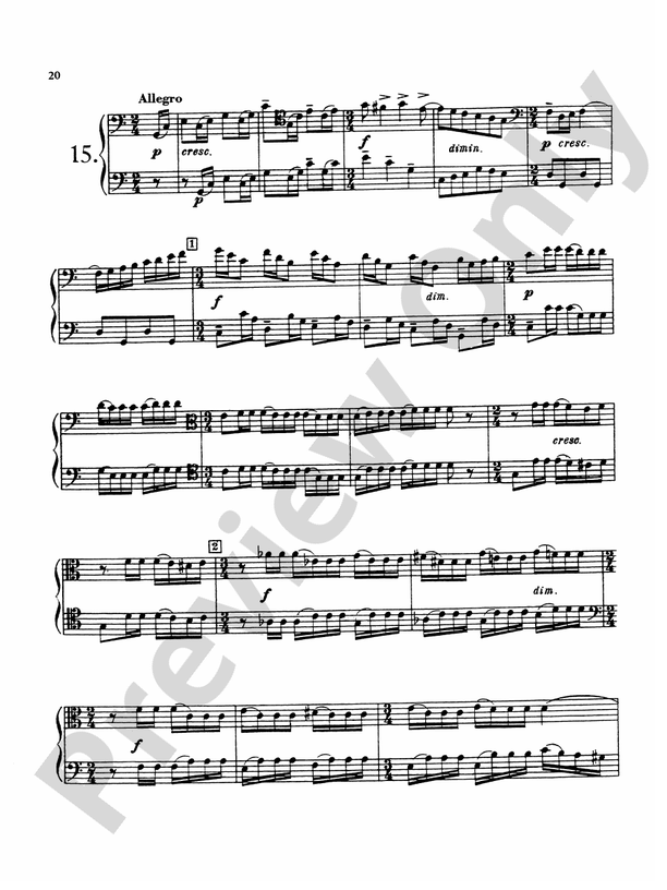 Blazhevich Concert Duets Duet No. 15 Part Digital Sheet Music Download