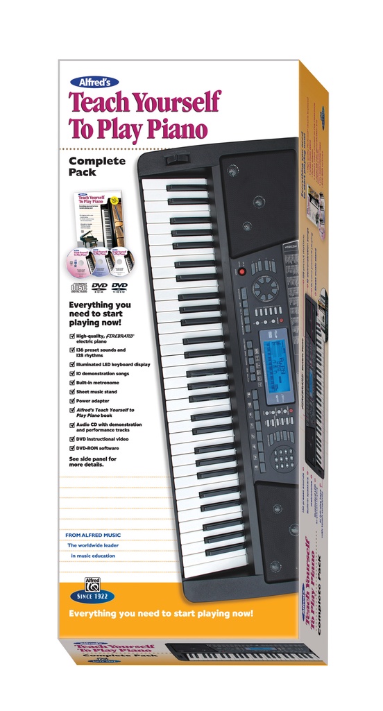 Alfred's Teach Yourself to Play Piano, Complete Pack