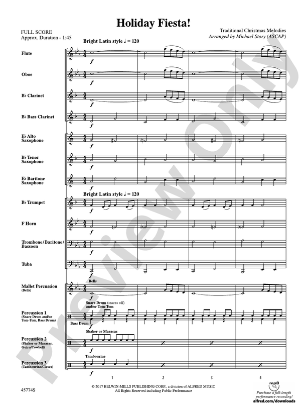 Holiday Fiesta! Score Concert Band Score Digital Sheet Music Download