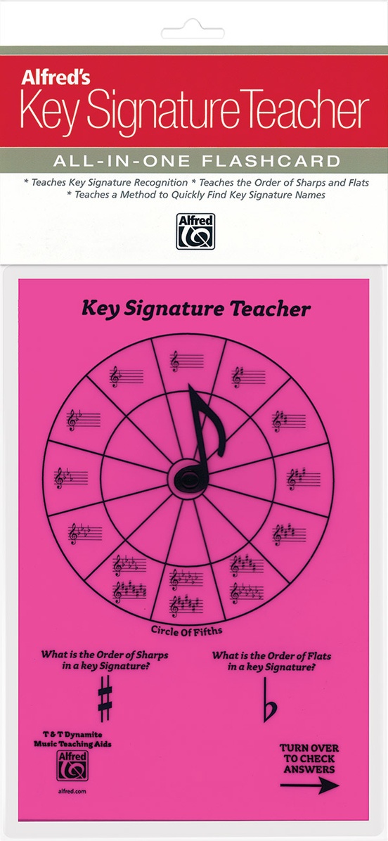 Alfred's Key Signature Teacher: All-In-One Flashcard (Pink)