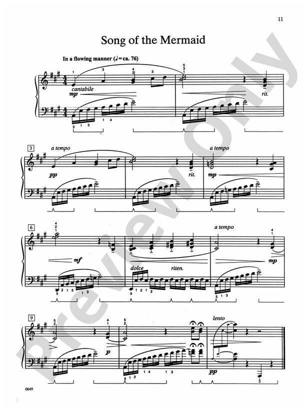 Song of the Mermaid - Piano Solo
