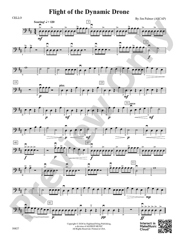 Flight of the Dynamic Drone Cello