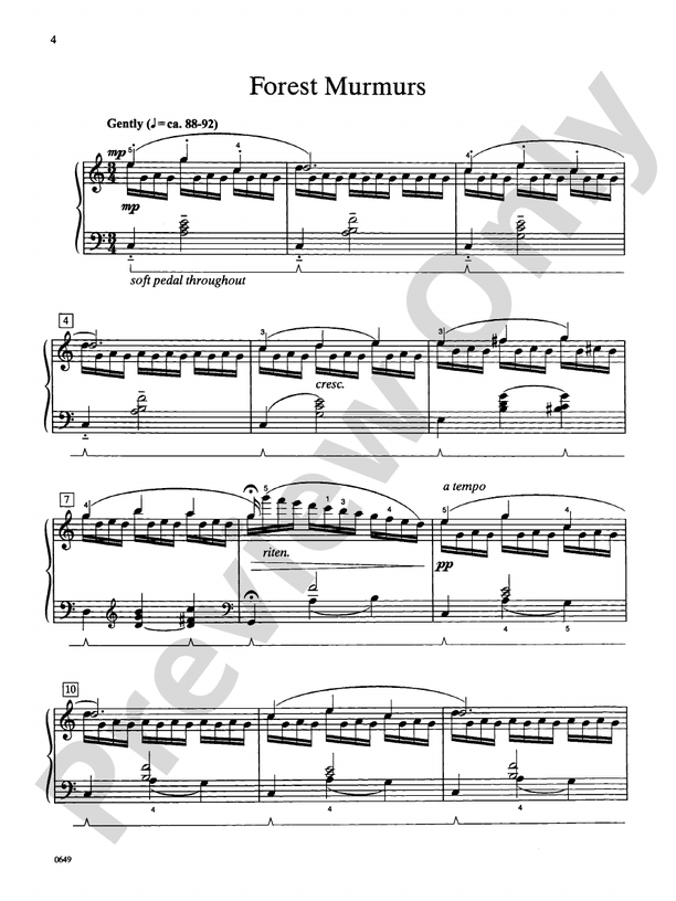 Forest Murmurs - Piano Solo