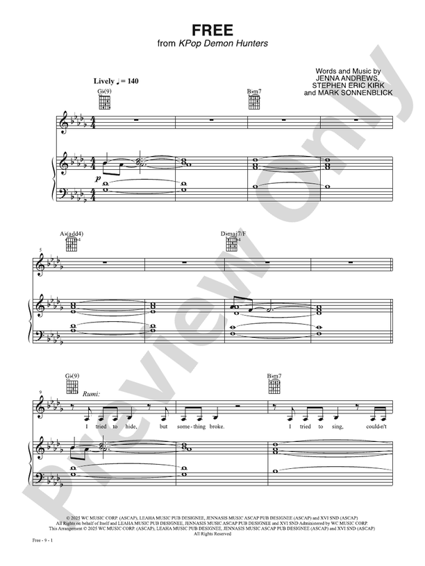 Free from "KPop Demon Hunters"