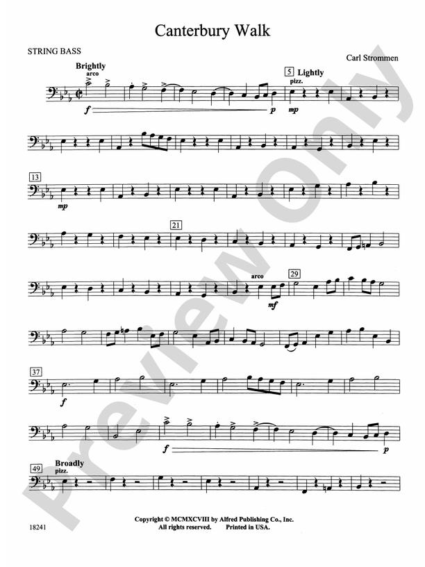 Canterbury Walk: String Bass